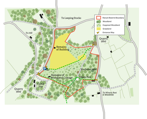 White Rocks site map