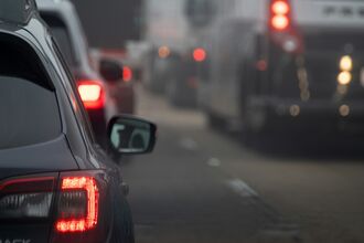 Car in traffic