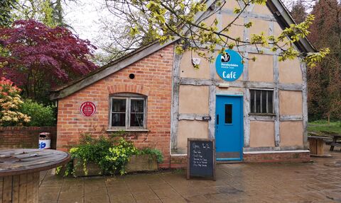 Outside Queenswood's Visitor Centre and Gift Shop