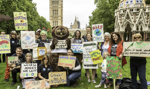 Group of people holing placards