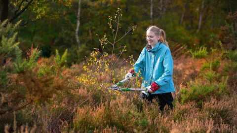youth ranger doing practical conservation 