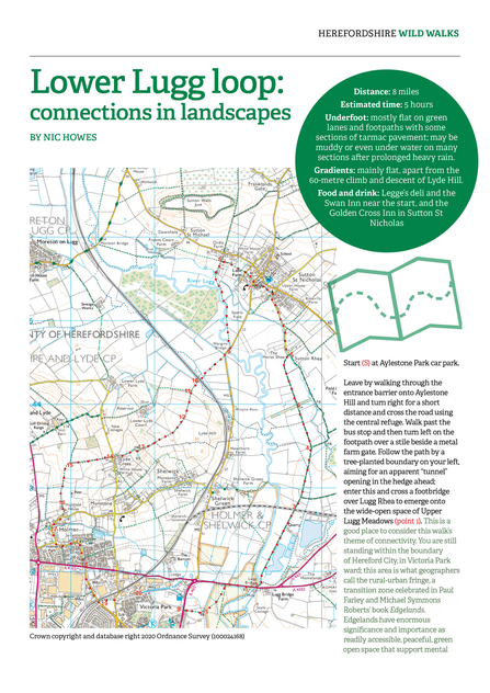 Map and text