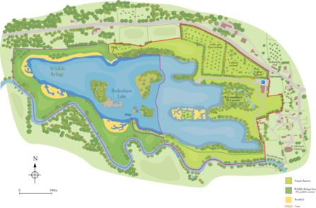 Bodenham Lake site map