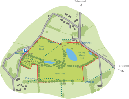 Davies Meadows site map