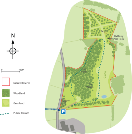 Wessington Pasture site map