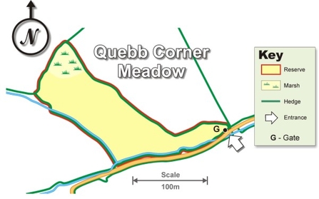 Quebb Corner Meadow site map