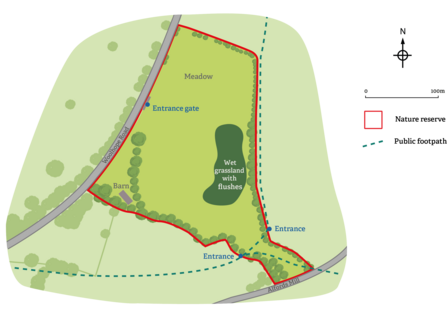 Ail Meadow site map