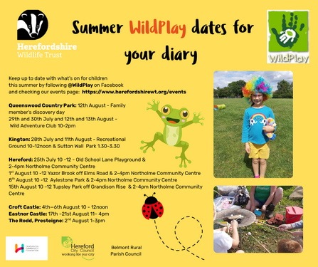 Summer WildPlay dates