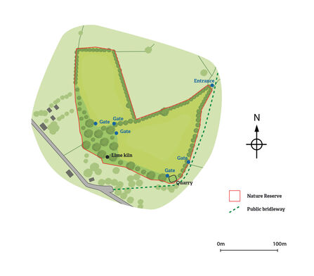The Goggin nature reserve map