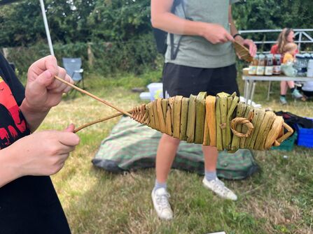 Fish woven from willow