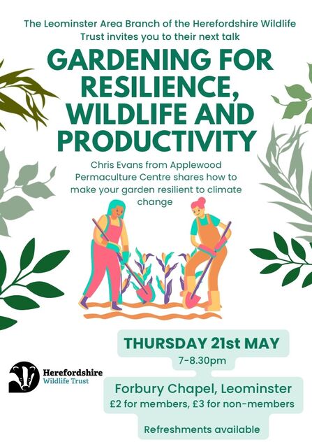 Poster with illustration of two women gardening