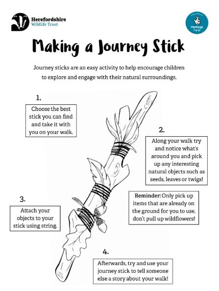 Activity sheet - journey stick