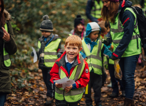 School Child Outdoors